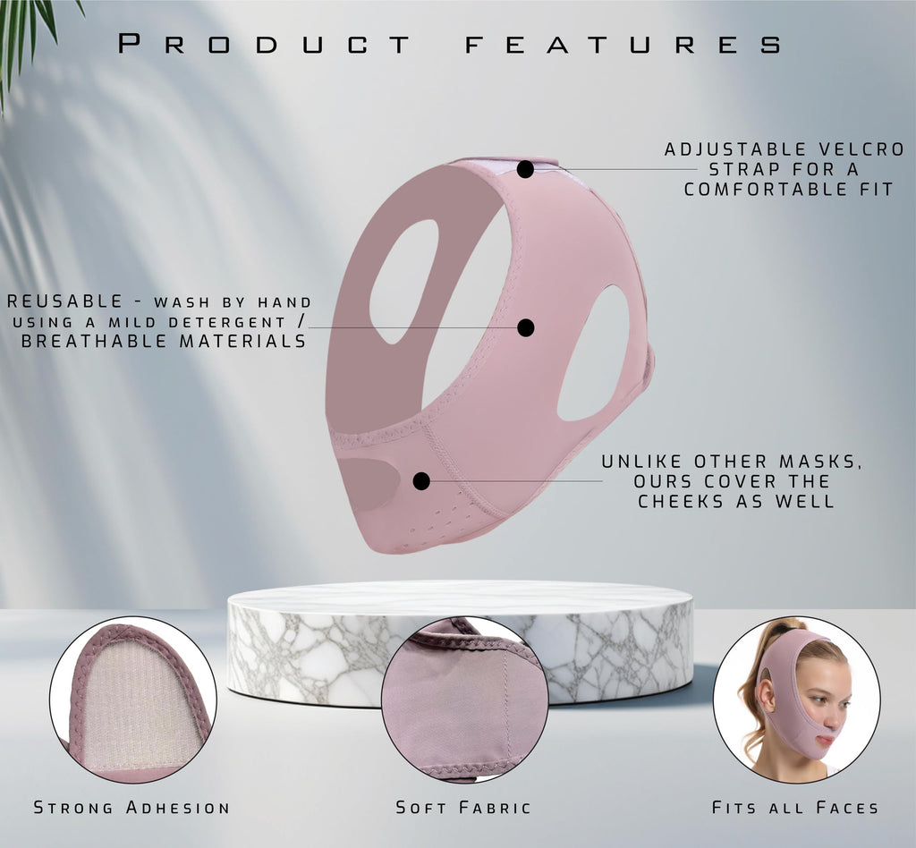 V Line Lifting Mask Double Chin Reducer| Chin Lifting Band| v line Face Lifting Strap| Face Slimmer Strap| Face Slimming Strap| Face Strap For Double Chin| Double Chin Strap| Chin Lifting Mask