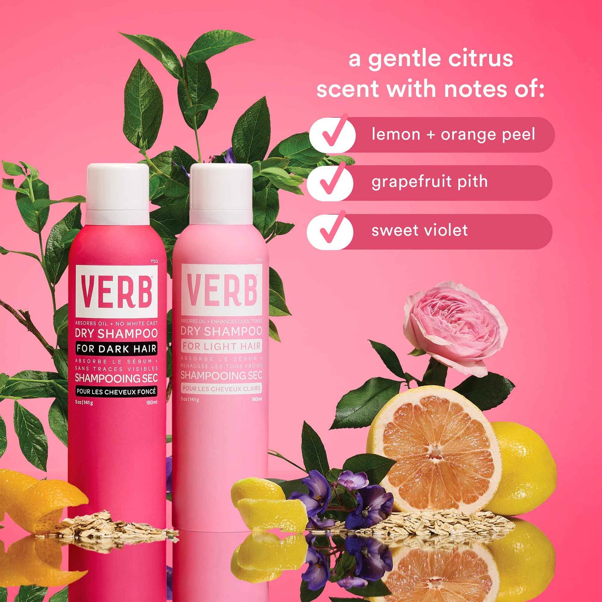 VERB Dry Shampoo Dark Tones Jumbo, 10 oz - Refresh, Absorb Oils + Extends Styles - Refreshing Dry Shampoo Spray for Dark Tones - Vegan, No Parabens or Harmful Sulfates
