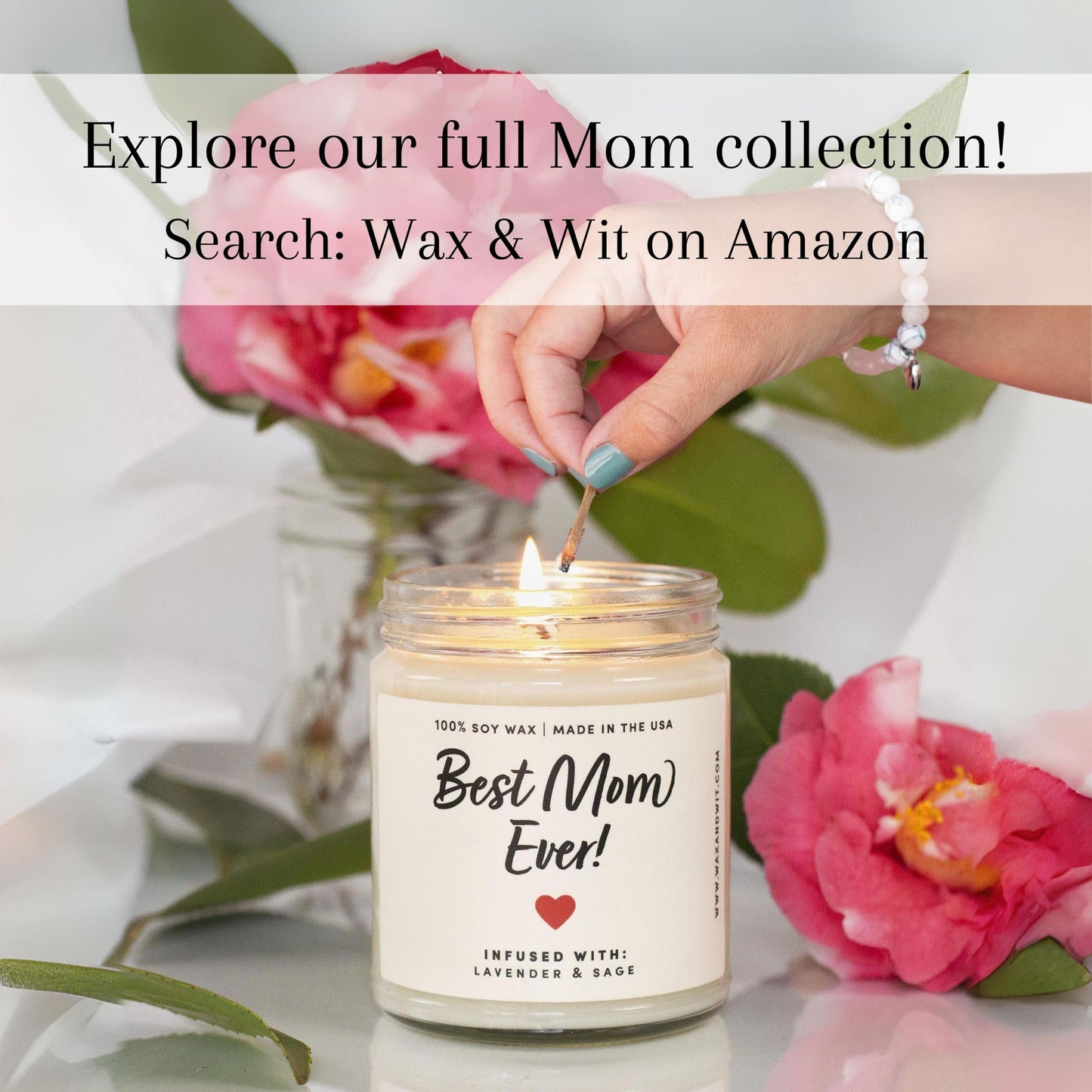 Birthday Gifts for Mom, Mom Candle, Best Mom Ever Gifts, Cool Gifts for Moms Birthday, Mom Gifts from Daughter, Mother Birthday Gifts, Best Gifts for Mom, Presents for Mom, Candle for Mom – 9oz