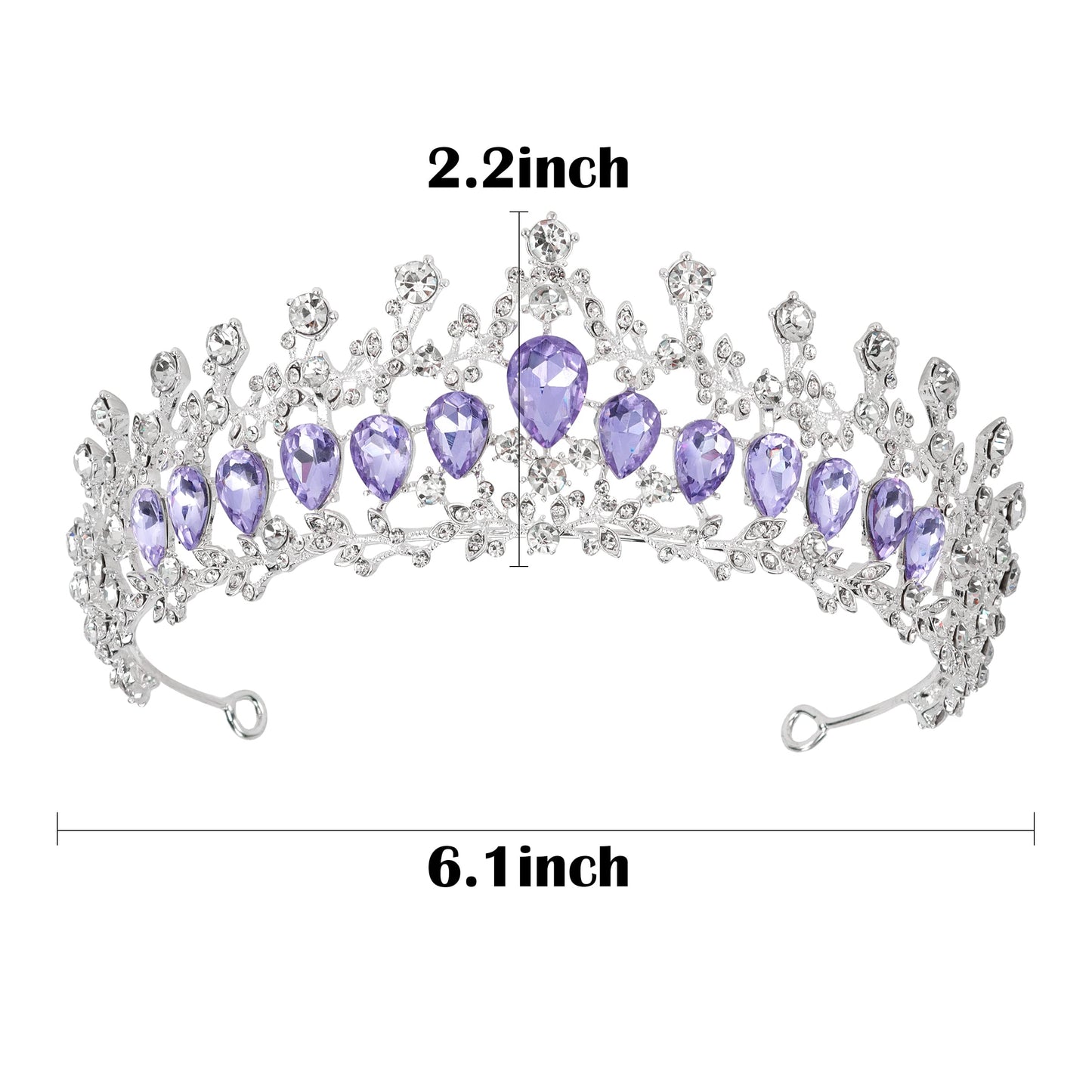 Vovii Birthday Gift for Women Tiara Crystal Crown Medieval Baroque Crown for Women Birthday Accessories Crowns for Wedding Prom Halloween Elf Crown for Women Birthday Party