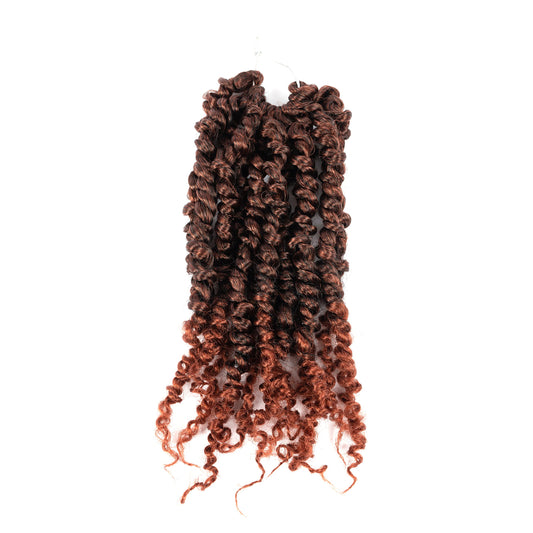 10 Inch Pre-twisted Passion Twist Crochet Hair 1 Packs Pre-looped Passion Twists Crochet Braids Synthetic Braiding Hair Extension (10 Inch (Pack of 1), 1B/350#)