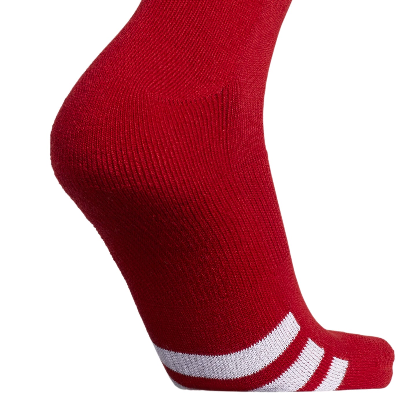 adidas Rivalry Soccer Socks Cushioned Over The Calf (OTC) (2-Pair), Power Red/White, X-Small