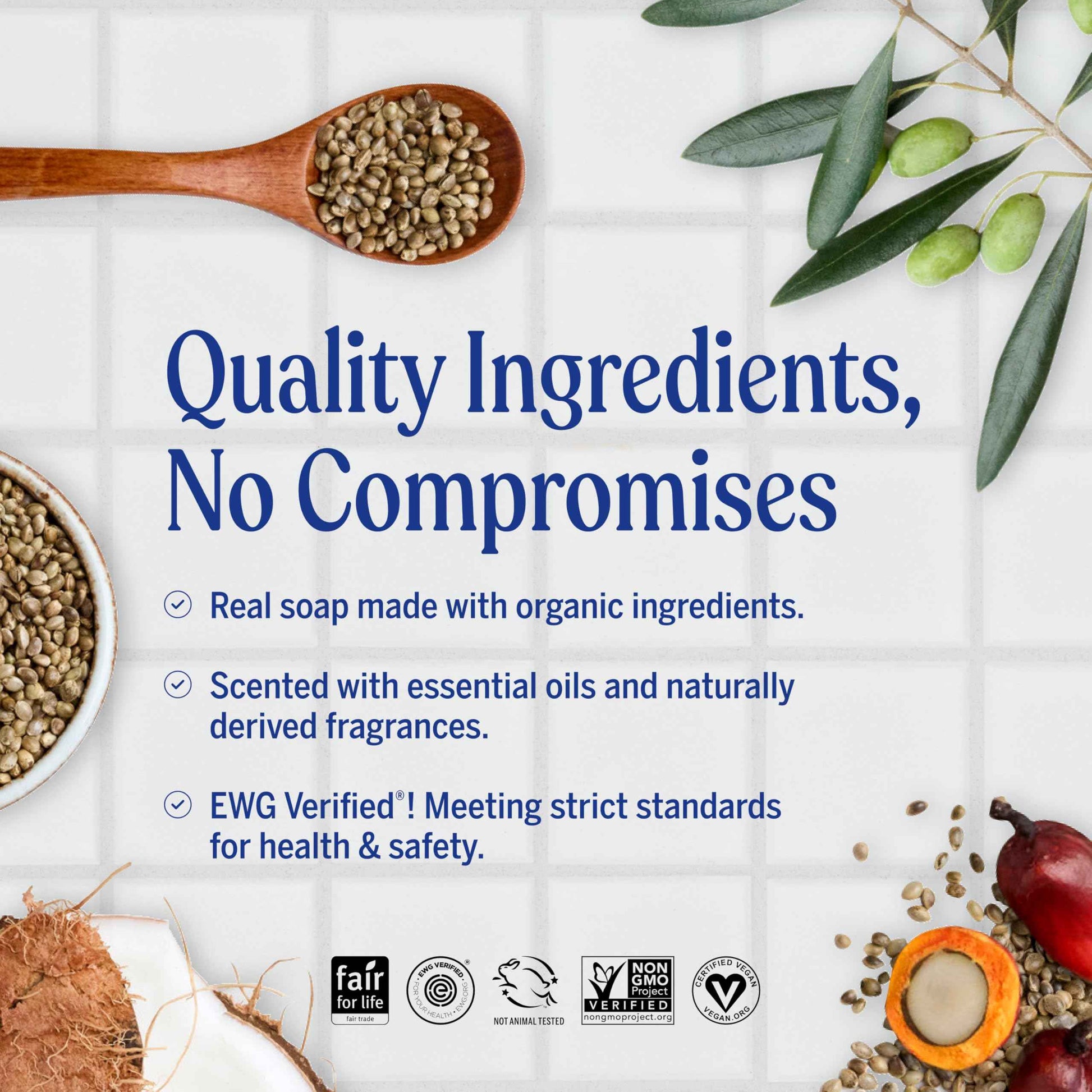 Dr. Bronner's Pure-Castile Magic Liquid Soap (Almond, 32 Ounce, 2-Pack)- Made with Regenerative Organic Certified Oils, 18-in1 Uses: Face, Hair, Hand & Body Soap, Laundry, Pets- Concentrated, Vegan