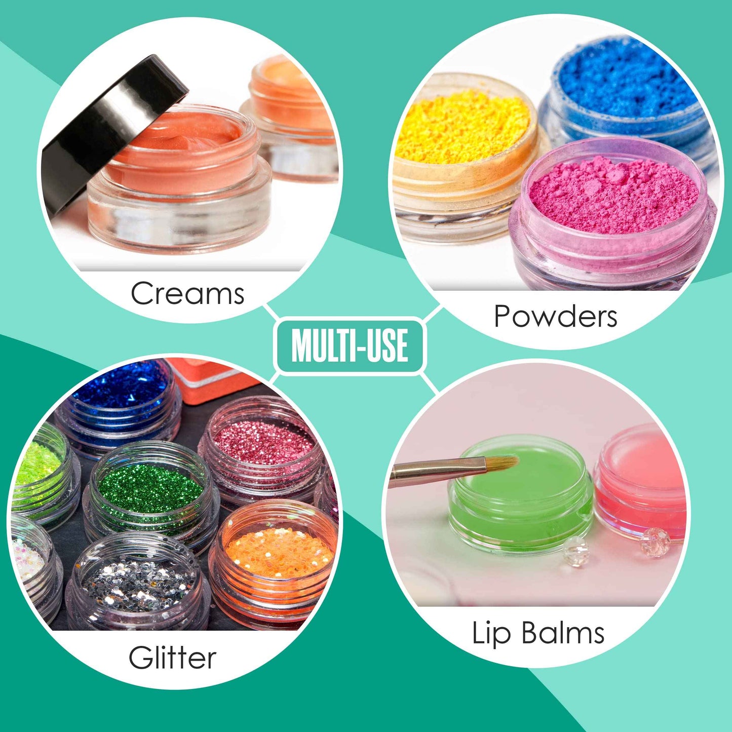 Houseables Sample Containers, Sample Jars, Lip Balm Containers, Mini Jars with Lids, Small, Empty for Makeup, Powder, Gloss, Cosmetic, Tiny, Chapstick, Dab, Wax, Scrub, Little, Plastic, 3 Gram, 200PK