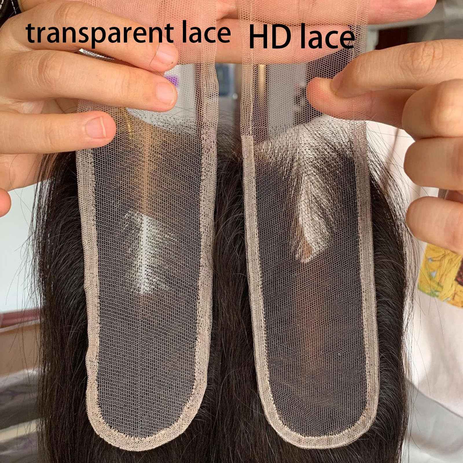 ENOYA 2x6 HD Lace Closure Body Wave Human Hair Pre Plucked and Bleached，Skinlike Real Hd Swiss Lace Invisible 2 By 6 HD Lace Closure Virgin Human Hair With Clean Hairline (2x6 HD Lace Closure, 12"")