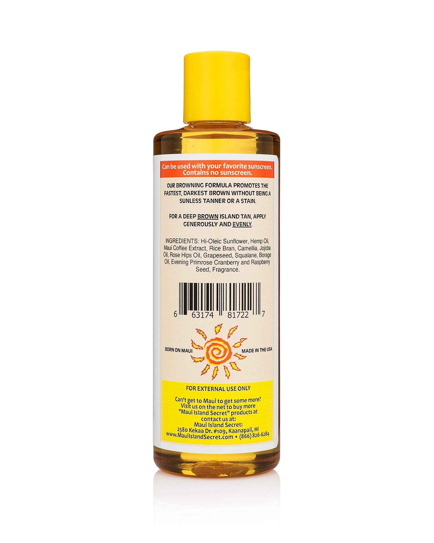 Maui Island Secret Darkest Browning Formula
