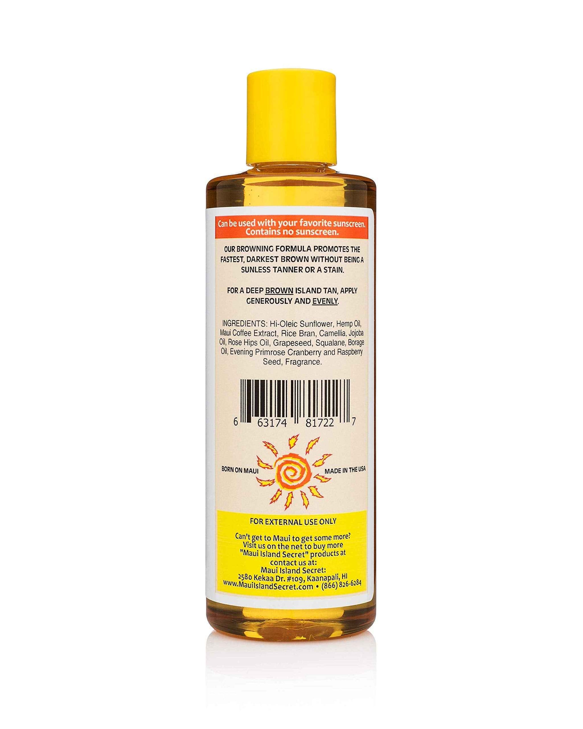 Maui Island Secret Darkest Browning Formula