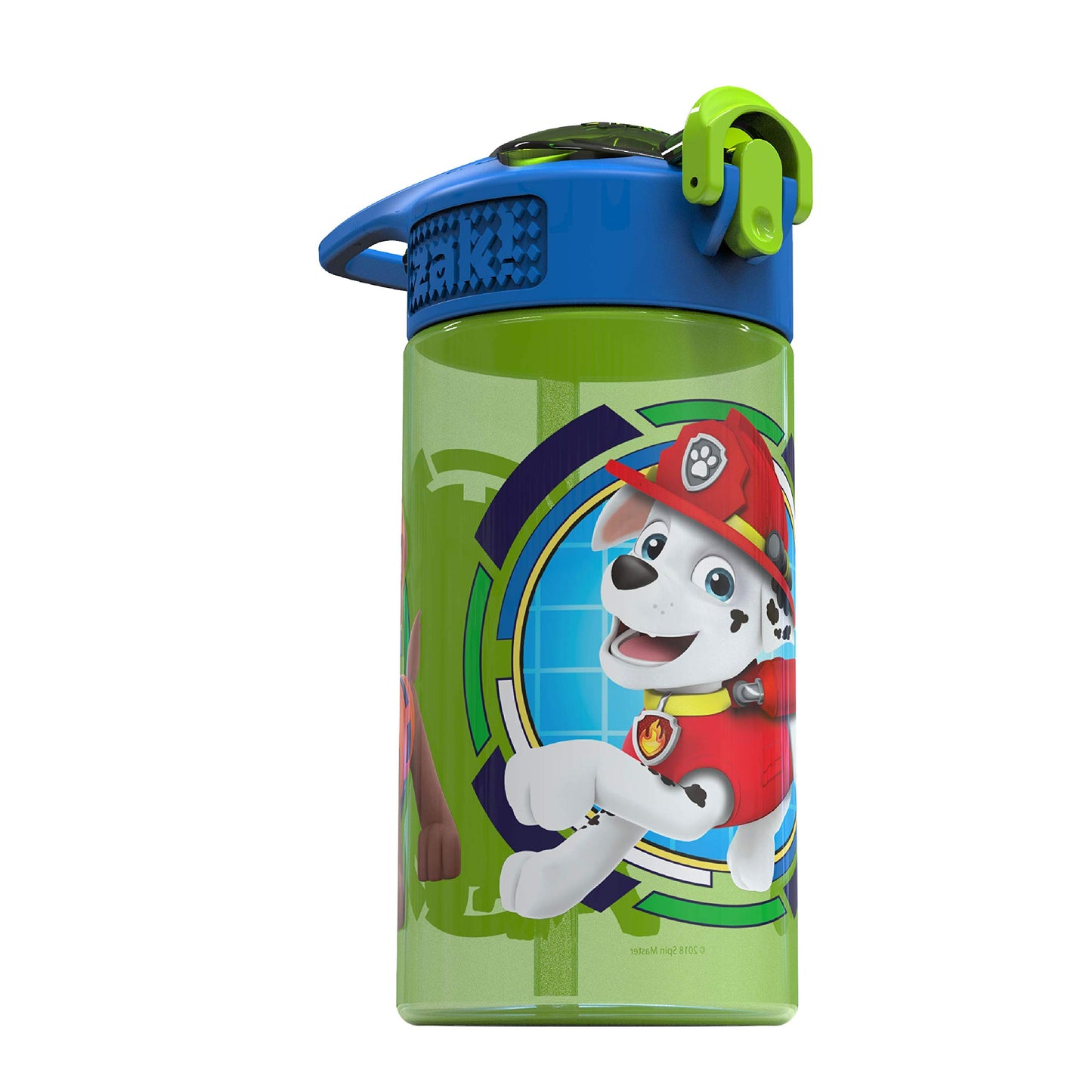 Zak Designs Paw Patrol Kids Spout Cover and Built-in Carrying Loop Made of Plastic, Leak-Proof Water Bottle Design (Rocky, Rubble & Chase, 16 oz, BPA-Free)