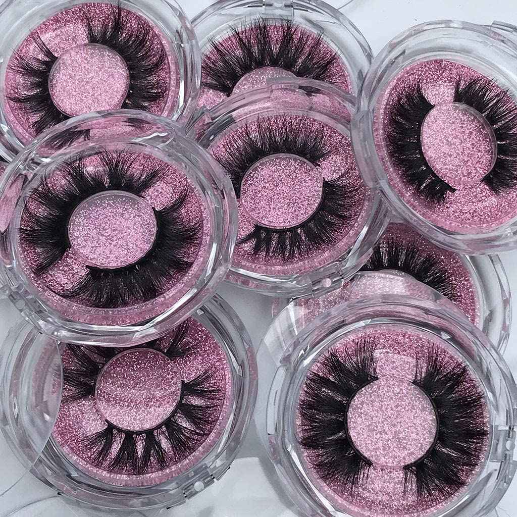 Mink Eyelashes Long Fluffy 3D Mink Lashes Pack Naturl Look 10 Styles 18mm 16mm 20mm 22mm 100% Siberian Long Full Mink Fur Eyelashes