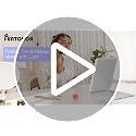 Rechargeable Travel Makeup Mirror with Lights, 10x7.5 Portable Lighted Folding