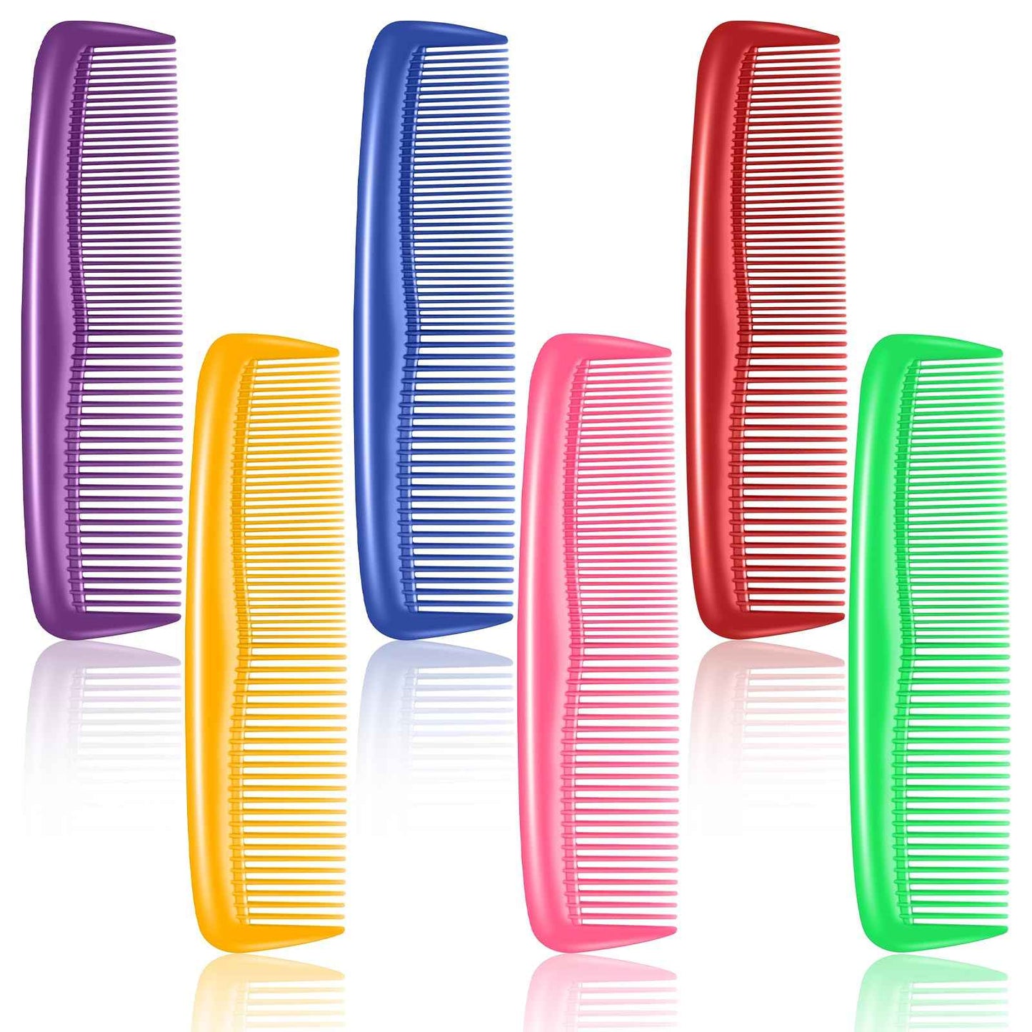 NICEMOVIC 120 Packs Hair Comb Bulk Set, Pocket Travel Hair Combs for Women and Men, Colorful Coarse and Fine Tooth Comb, Individually Wrapped Bulk Comb for Homeless Hotel Shelter Nursing Home Charity