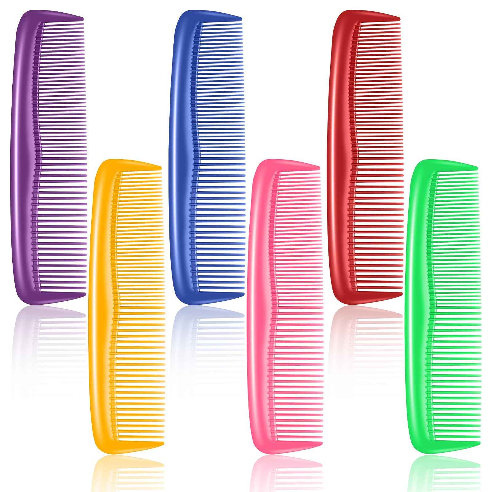 NICEMOVIC 120 Packs Hair Comb Bulk Set, Pocket Travel Hair Combs for Women and Men, Colorful Coarse and Fine Tooth Comb, Individually Wrapped Bulk Comb for Homeless Hotel Shelter Nursing Home Charity