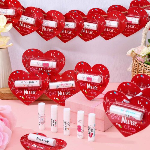 30 Pack Christmas Nurses Appreciation Gifts Bulk Nurses Lip Balms Hospital Staff Team Appreciation Thank You Gifts Christmas Stocking Stuffers Party Favors for Coworkers Midwife Women Presents