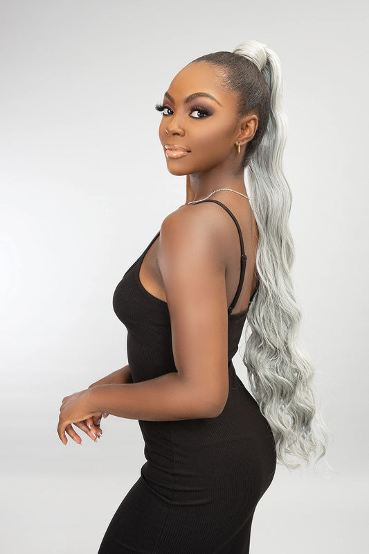 REMY ILLUSION Snatch&Wrap - Ponytail Extension - Body Wave 34", (1B)