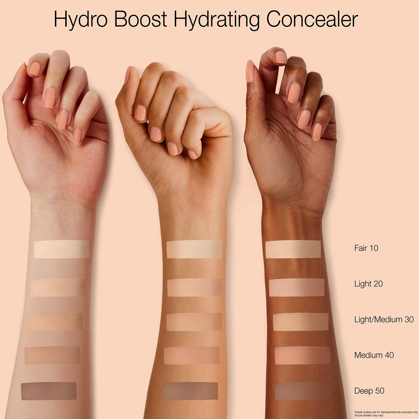 Neutrogena Hydro Boost Hydrating Concealer Stick for Dry Skin, Oil-Free, Lightweight, Non-Greasy and Non-Comedogenic Cover-Up Makeup with Hyaluronic Acid, 40 Medium, 0.12 Oz