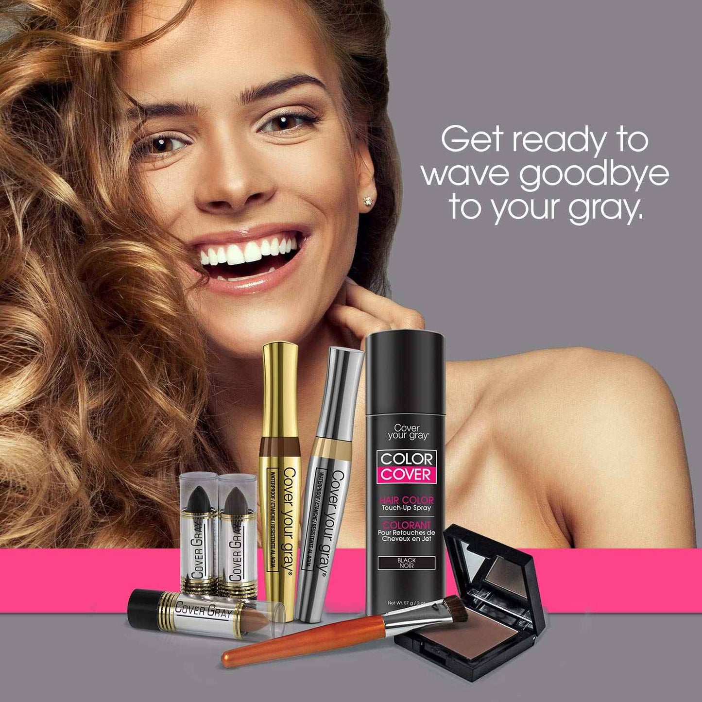 Cover Your Gray Fill-in Powder - Dark Brown (PACK OF 6) - Root Cover Up and Hair Volumizing Powder, Hair Filler for Thinning Hair, Fills In Thinning Areas