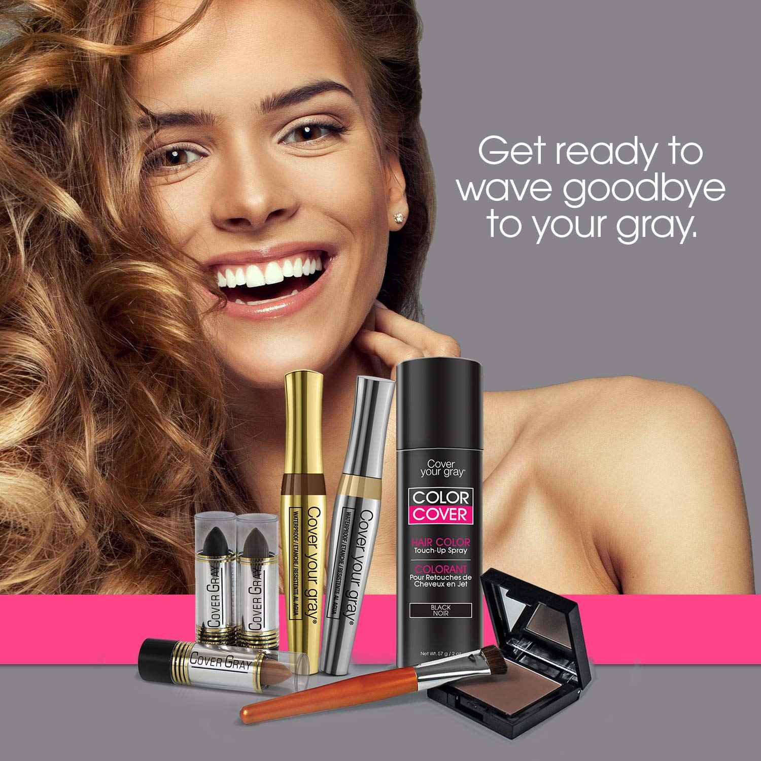 Cover Your Gray Fill-in Powder - Dark Brown (PACK OF 6) - Root Cover Up and Hair Volumizing Powder, Hair Filler for Thinning Hair, Fills In Thinning Areas