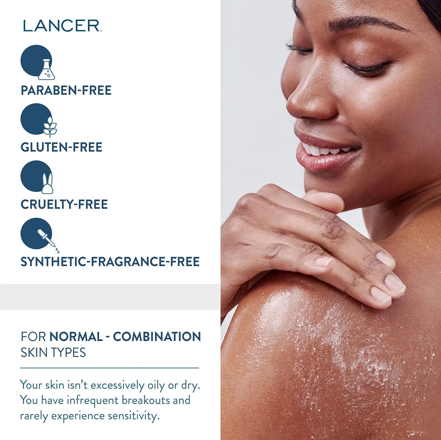 Lancer Skincare The Method: Body Polish, Warming Daily Exfoliator Scrub for Soft and Rejuvenated Skin, 8.1 Fl Oz (E104)