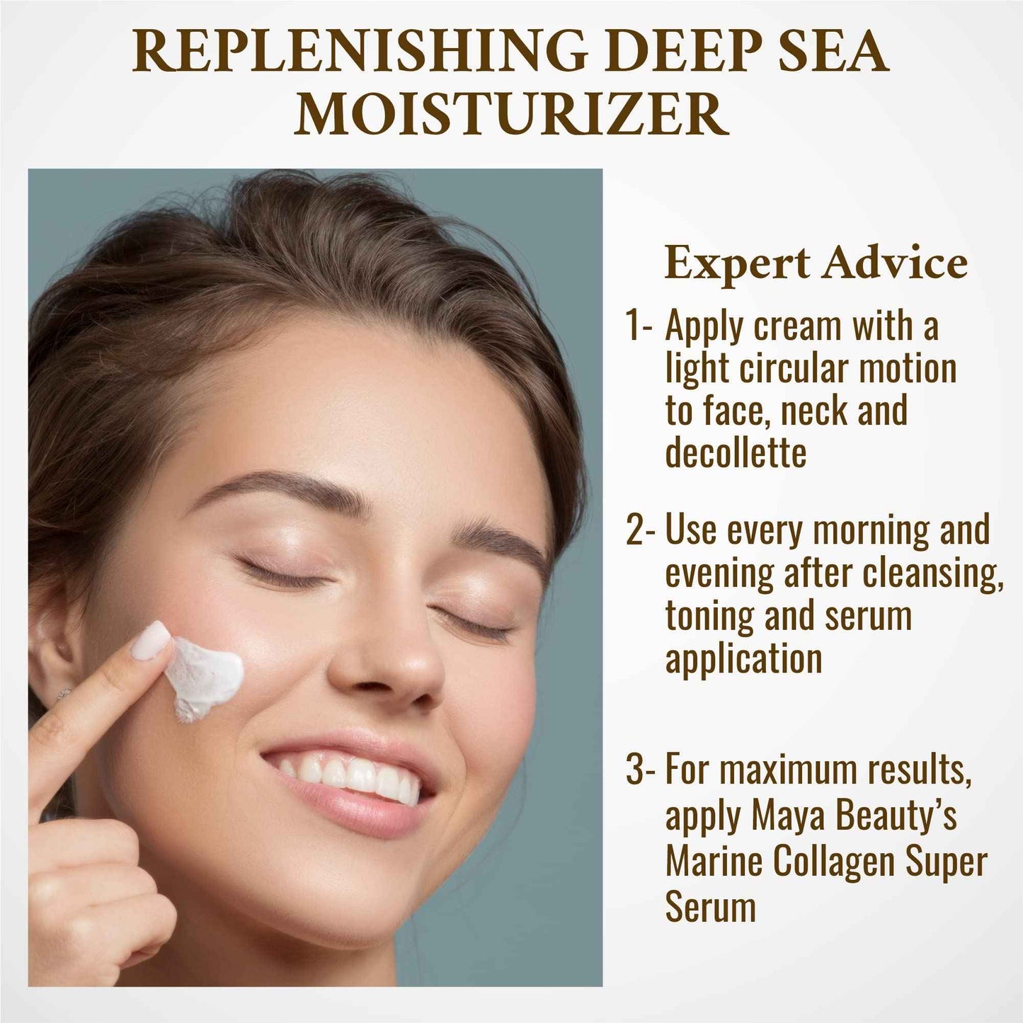 MAYA BEAUTY Skin Care Collagen Face Cream, Day and Night Cream, Anti Wrinkle Cream for Face Tightening and lifting cream with Hyaluronic acid, Anti Aging Face Moisturizer for Men and Women