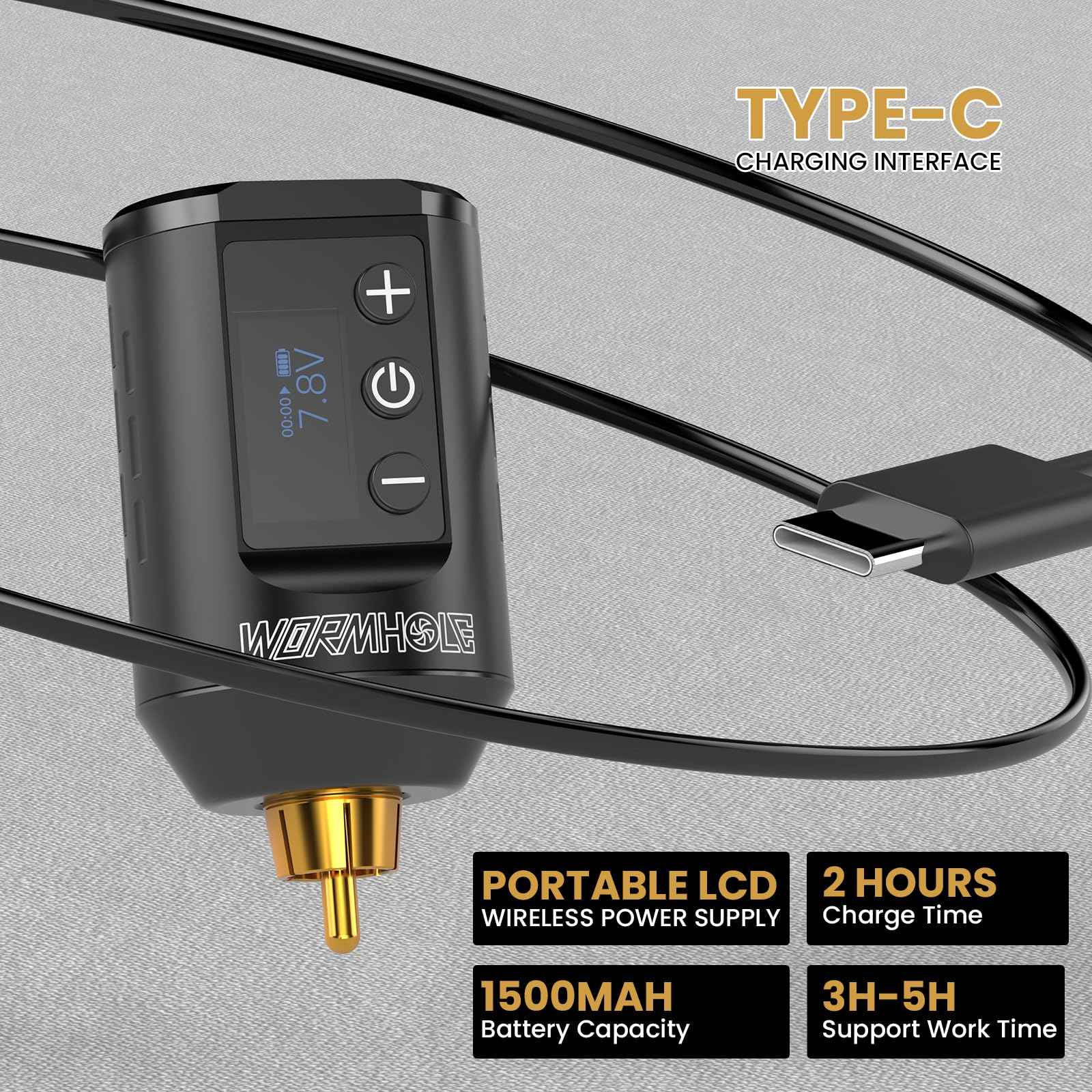 Wireless Tattoo Gun Kit Professional Tattoo Kit Tattoo Machine Kit Tattoo Pen Kit with 1500mAh Tattoo Battery Pack Tattoo Ink Needles WTK278