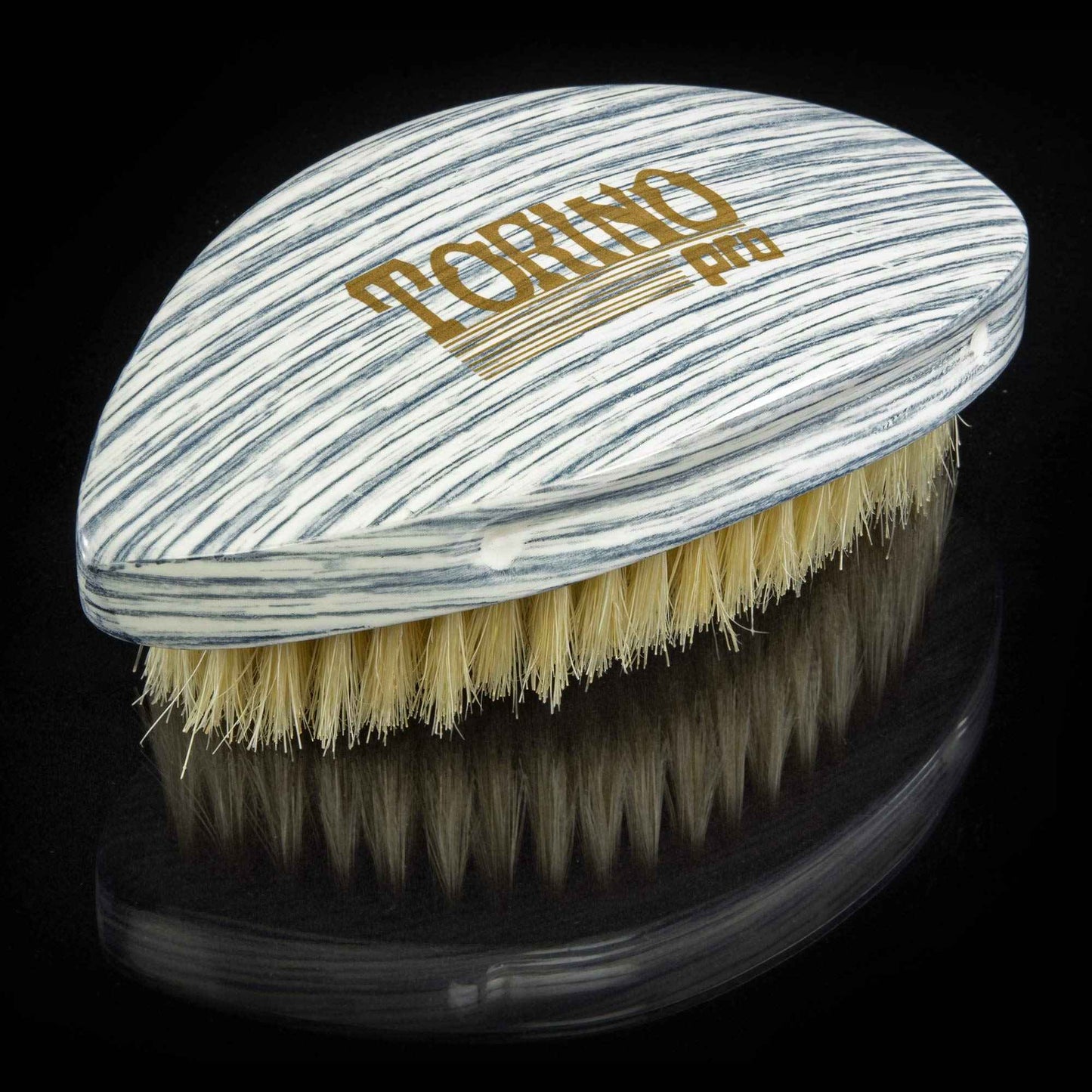 Torino Pro Wave Brushes by Brush king #69- Medium Pointy Curve Palm 360 Waves Brush