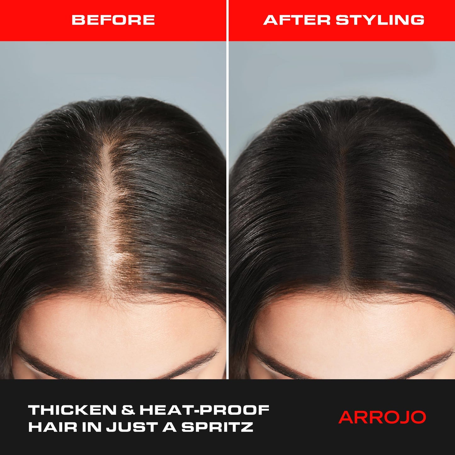 Arrojo Protective Thickening Lotion - Sulfate & Paraben-Free Hair Heat Protectant Spray Lotion & Blow Dry Spray for Men & Women- Natural Anti Frizz & UV Hair Protection Spray for All Hair Types, 6oz