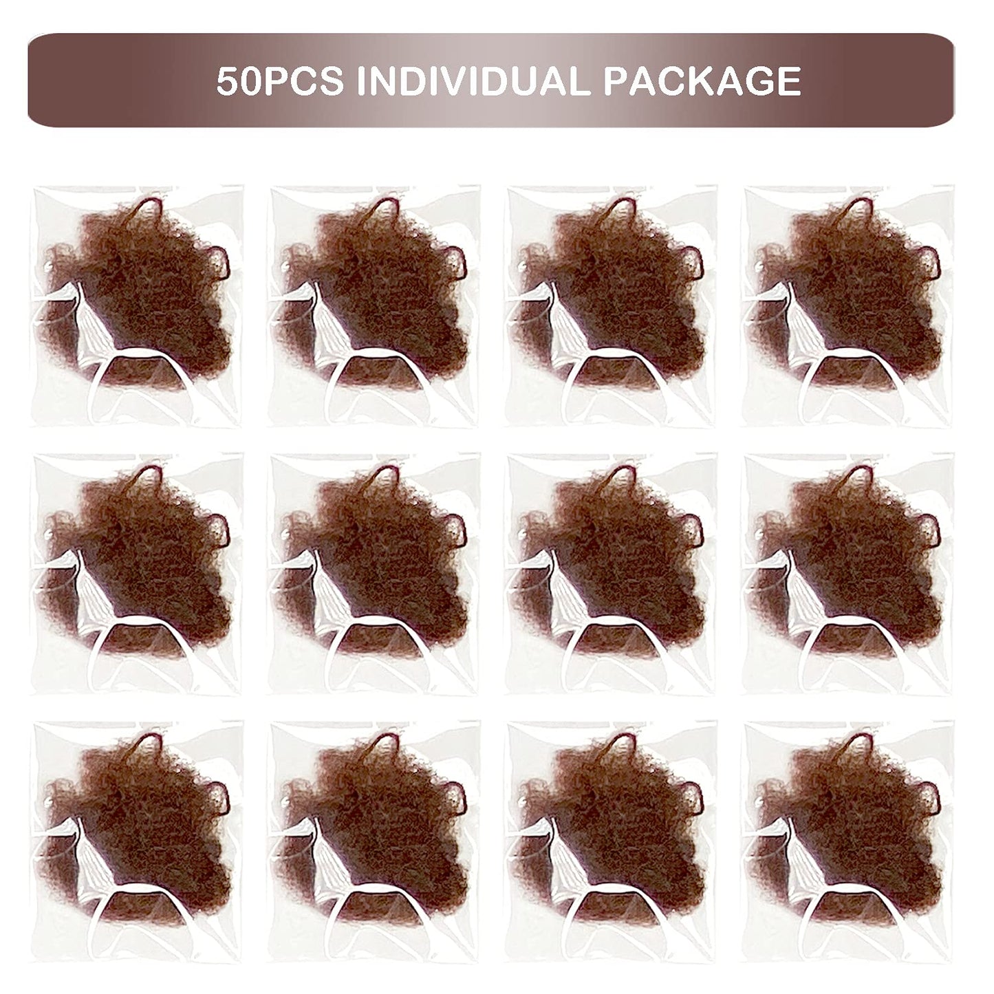 Invisible Hair Nets and U-Shaped Pins Set - 50 Mesh Hair Nets with Elastic Edge and 10 Positioning Pins for Women's Bun Hairstyles (Brown)