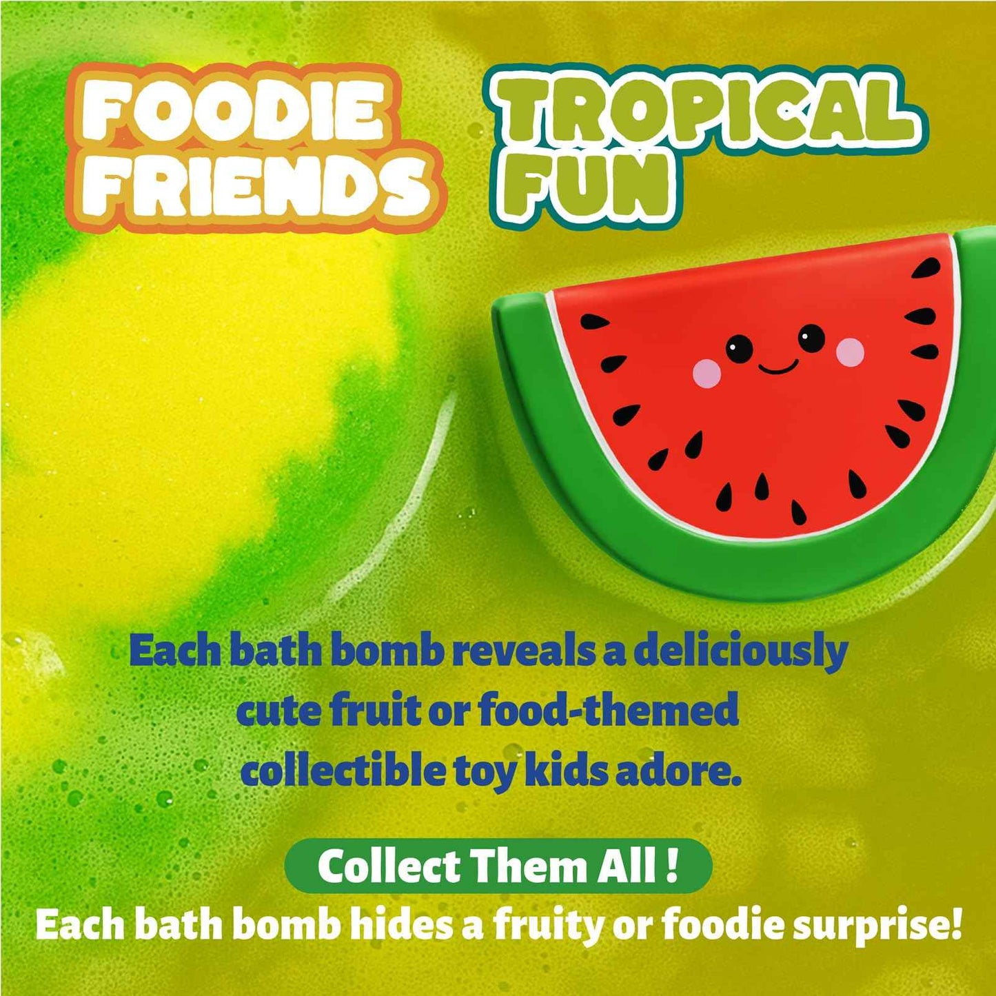 Zippytots Kids Bath Bombs with Food Toys Inside, 16 Pack Colorful Surprise Bath Fizzies Set, Organic Fizzy Bubble Bath Bombs for Girls & Boys, Ages 3+