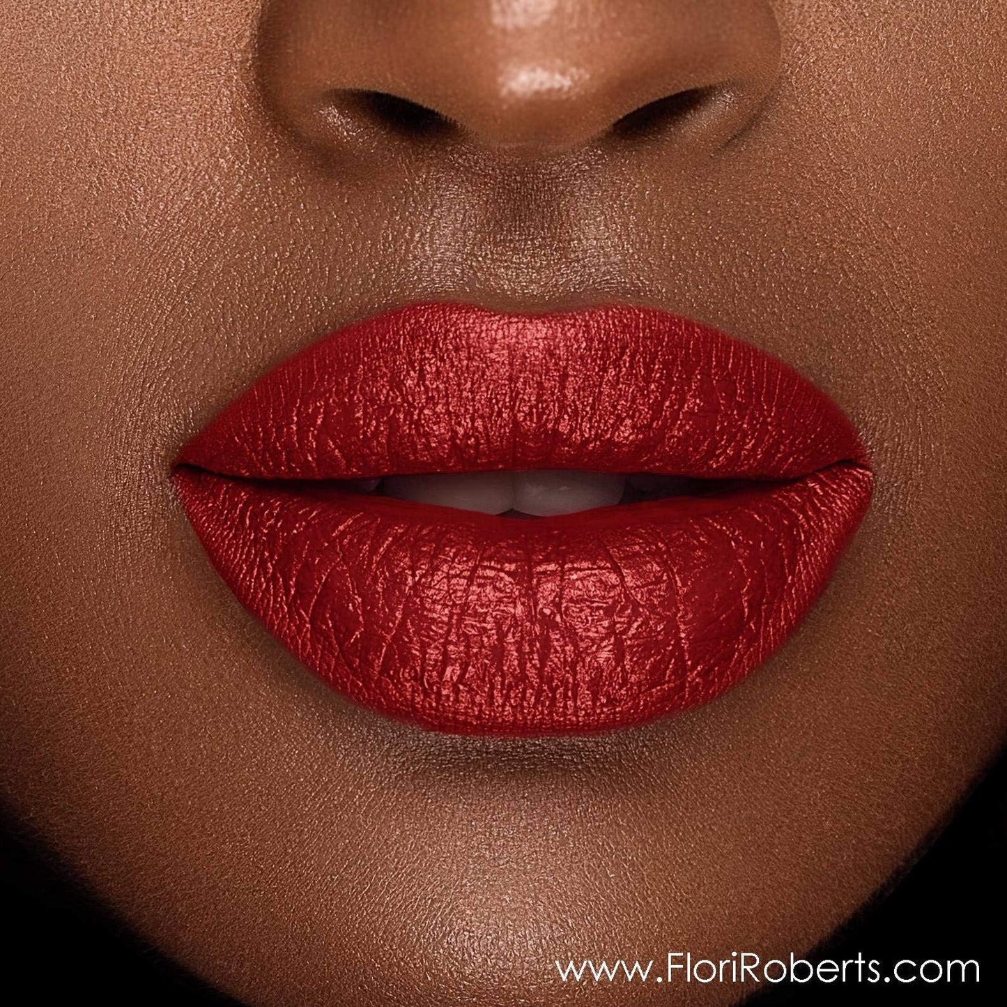 Flori Roberts Luxury Lipstick, Vibrant Lip Makeup for Women of Color or Deeper Skin Tones, Demi-Matte Texture, Hydrates and Conditions Lips