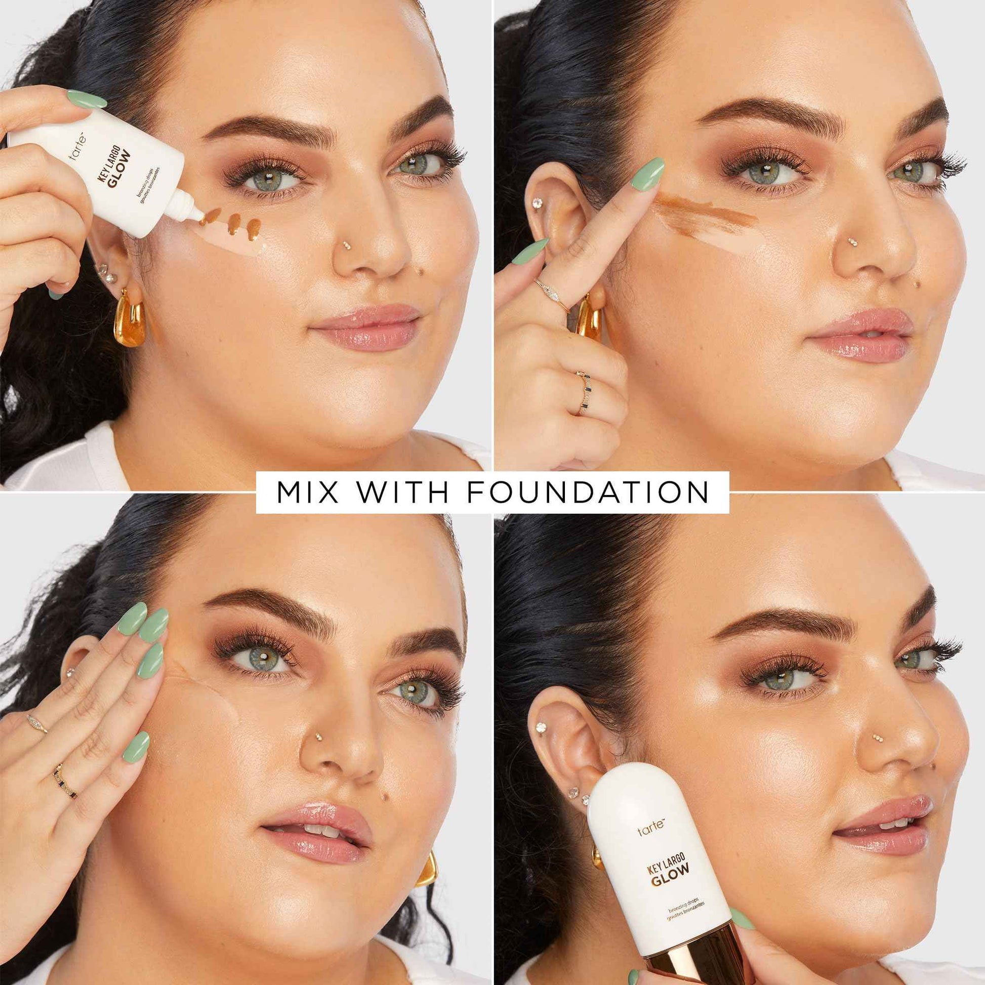 tarte key largo glow bronzing drops – Luminous Serum-Infused Liquid Bronzer with Vegan Squalane & Vitamin E for Sun-Kissed Radiant Glow & Lightweight Hydration, Cruelty Free