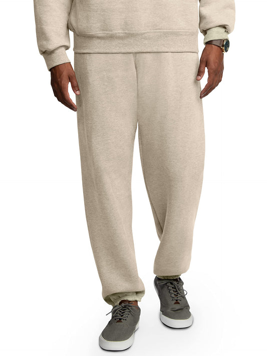 Fruit of the Loom Men's Eversoft Fleece Sweatpants & Joggers, Sweatpants-Khaki Heather, Small