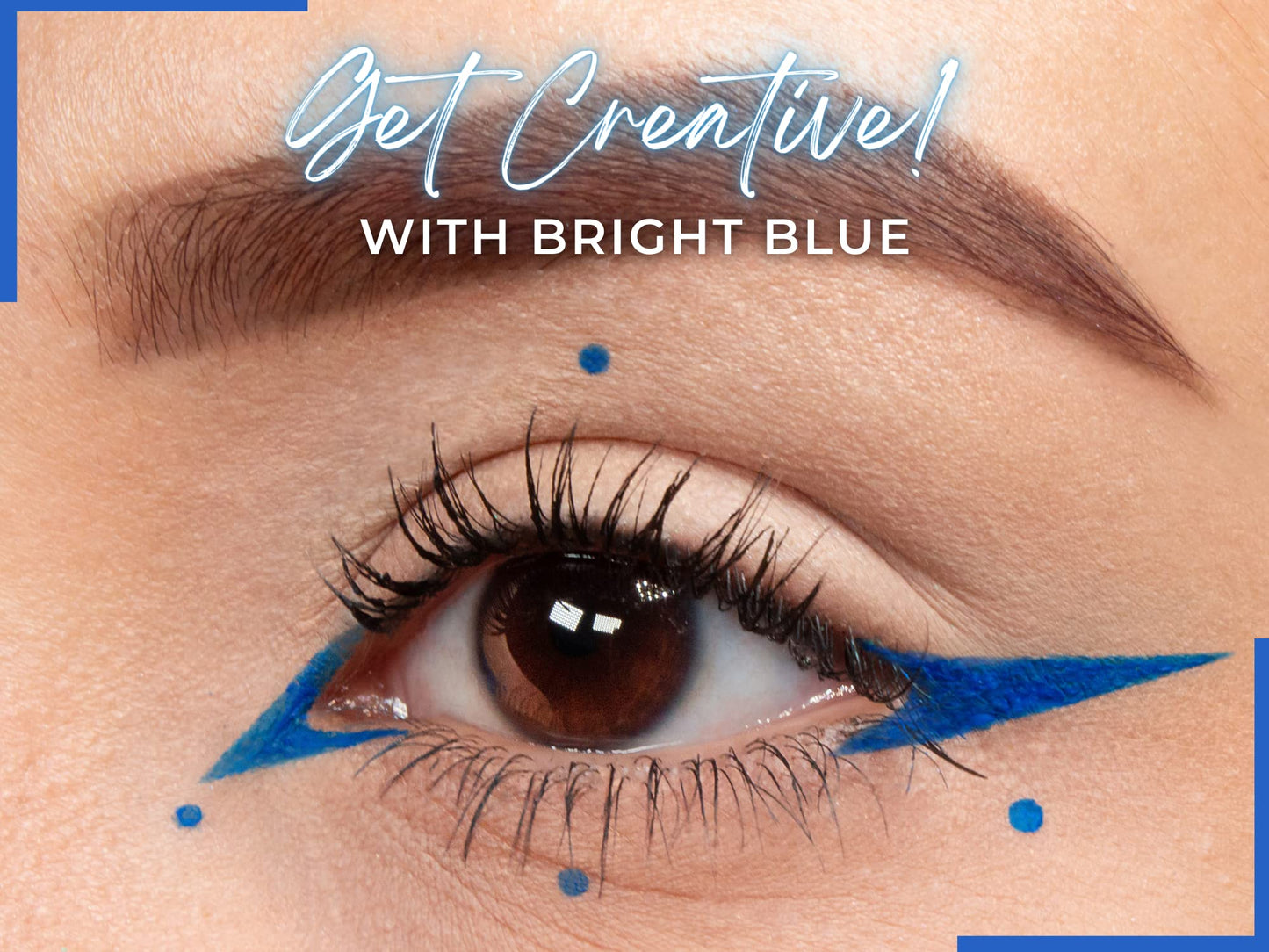 Wet Liners Parent- Cake Eyeliner with Applicator Brush - Water Activated Dry Pressed Eyeliner - Long-Lasting, Vibrant Color, Smudge Resistant - Vegan Cruelty Free Paraben Free (Bright Blue)