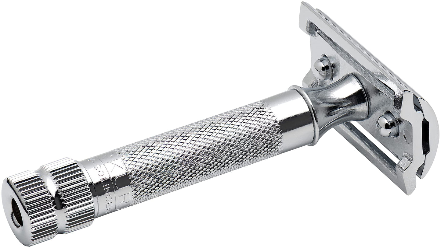 Merkur Mk34c Double Edge Razor with Heavy Duty Short Handle