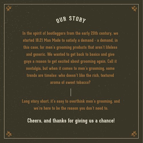 18.21 Man Made Man Spiced Vanilla Beard Oil & Beard Balm - Set Bundle, All Hair & Skin Types for Men, Strengthens and Moisturizes in a Manly Aroma