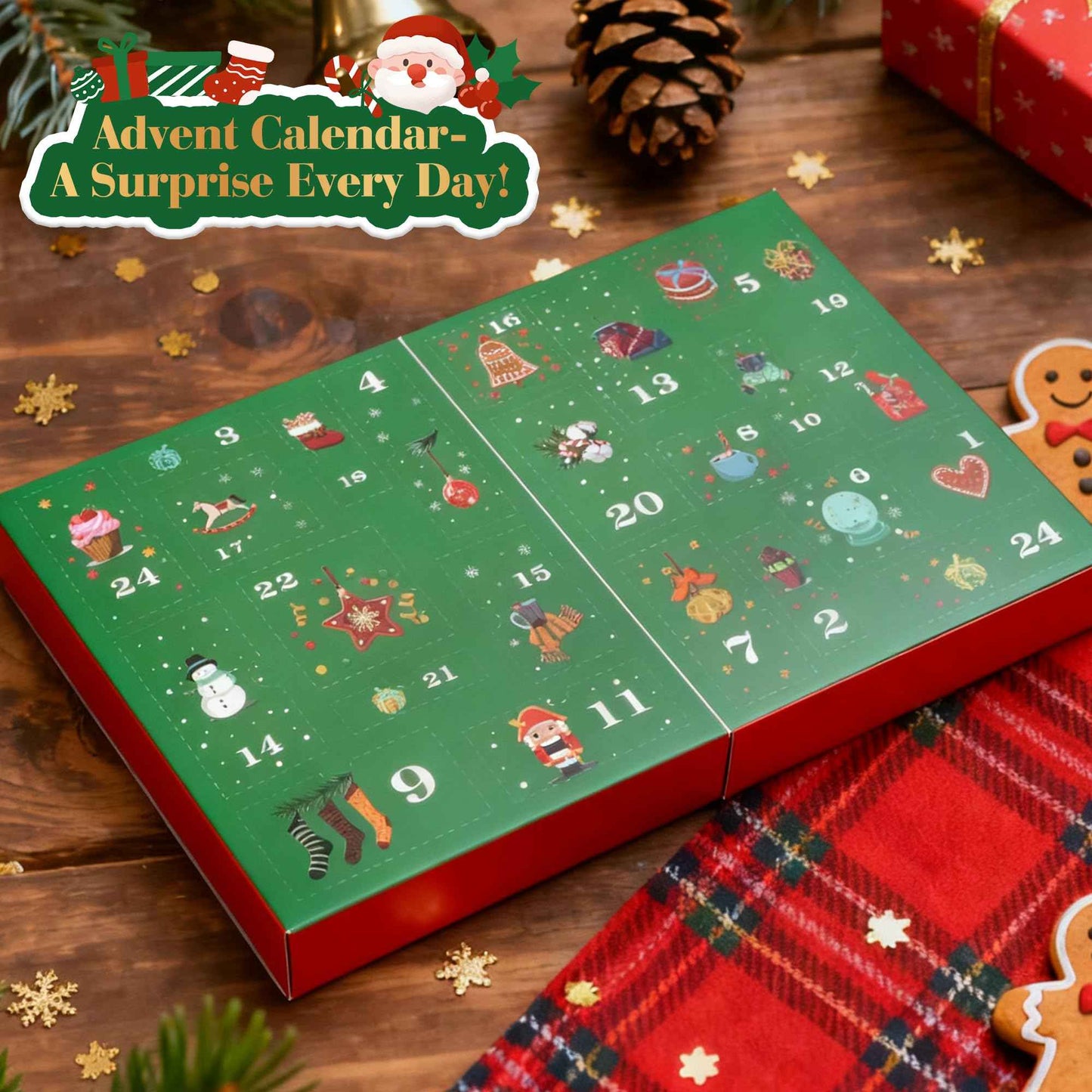 Skincare Advent Calendar 2025 Adult Women - 24 Days of Bath & Body Christmas Countdown Calendar，24 PCS Beauty Advent Calendar Gift Basket for Wife, Mom, Girlfriend, Teen Girls