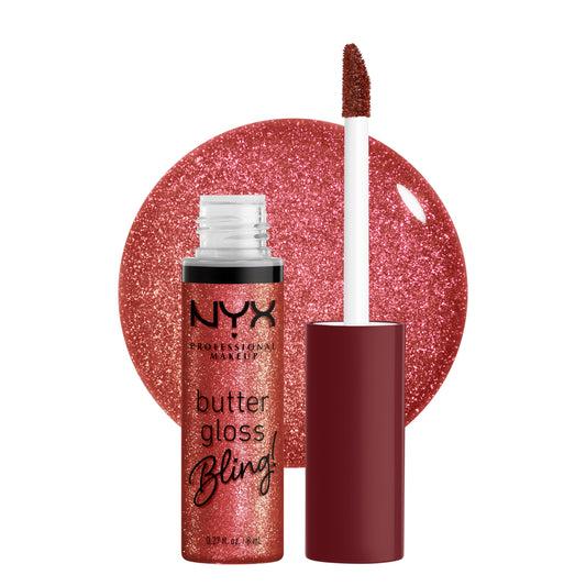 NYX PROFESSIONAL MAKEUP Butter Gloss Bling Lip Gloss, Non Sticky and Shiny Vegan Lip Makeup - Big Spender