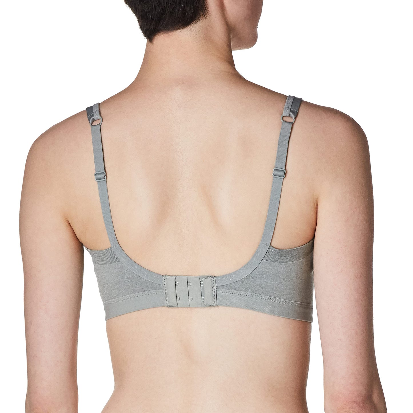 Warner's Women's Easy Does It Underarm-Smoothing with Seamless Stretch Wireless Lightly Lined Comfort Bra Rm3911a, Grey Heather, XS