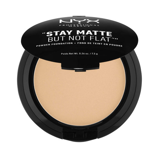 NYX PROFESSIONAL MAKEUP Stay Matte But Not Flat Powder Foundation, Warm Beige