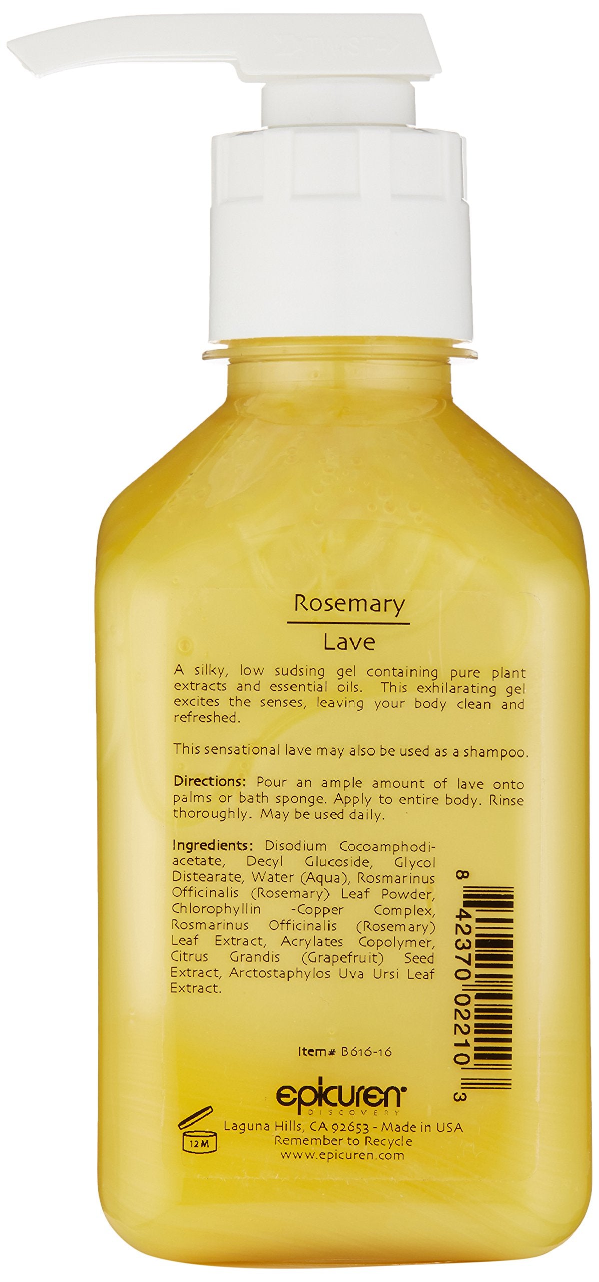 Epicuren Discovery Rosemary Lave, 16 oz.