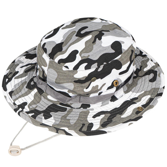 Sun Hats for Men Women Bucket Hat UPF 50+ Boonie Hat Foldable UV Protection Hiking Beach Fishing Summer Safari(1pack-Gray Camo)