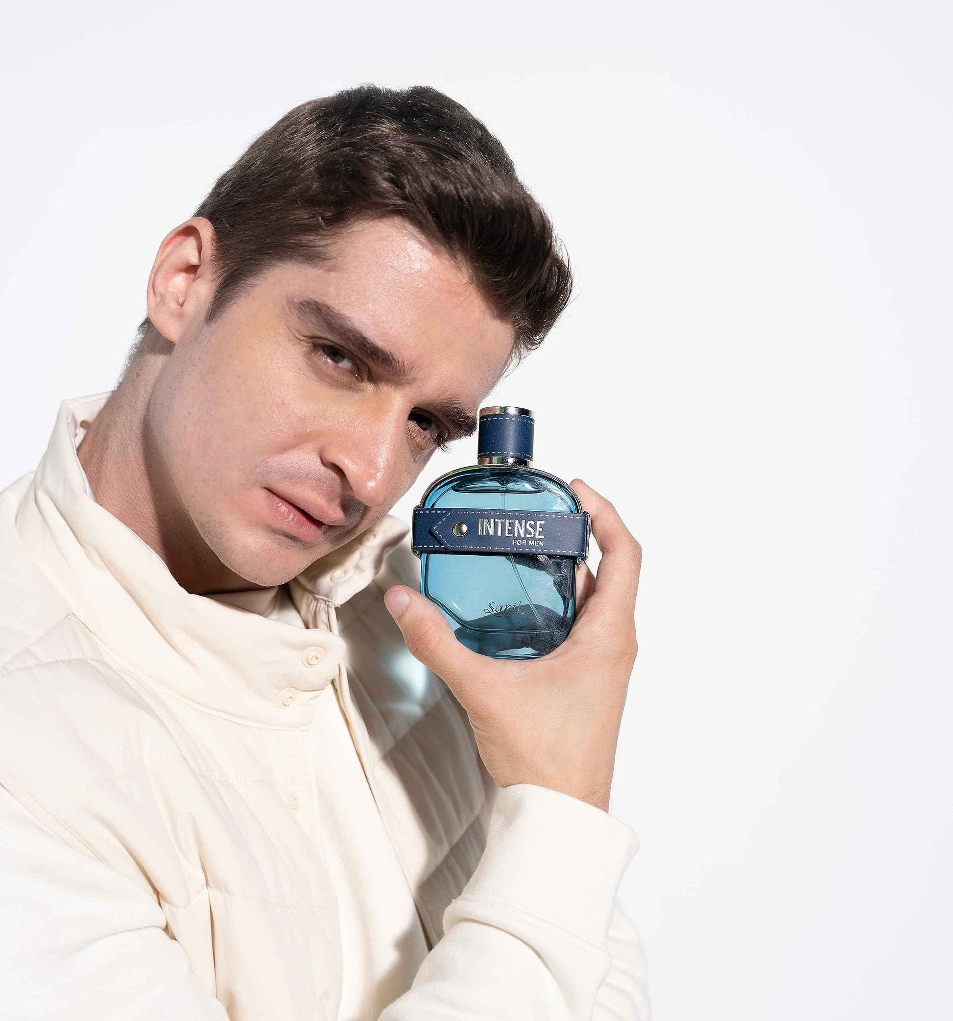 Sapil Intense Aromatic Spicy Men's Eau de Toilette with Lemon, Ginger & Vetiver – Long-Lasting, Bold & Masculine Fragrance for All Seasons & Occasions (100ml / 3.4oz)