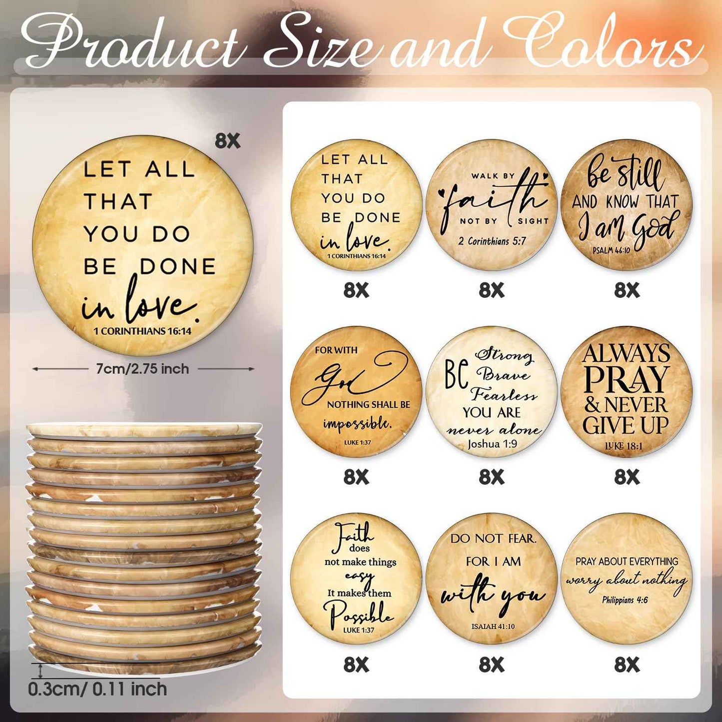 GlikCeil 72 Pcs Christmas Christian Compact Mirrors for Women Retro Inspirational Bible Verse Pocket Makeup Mirrors Religious Employee Appreciation Gift for Friendgiving Coworker Church Party Favor