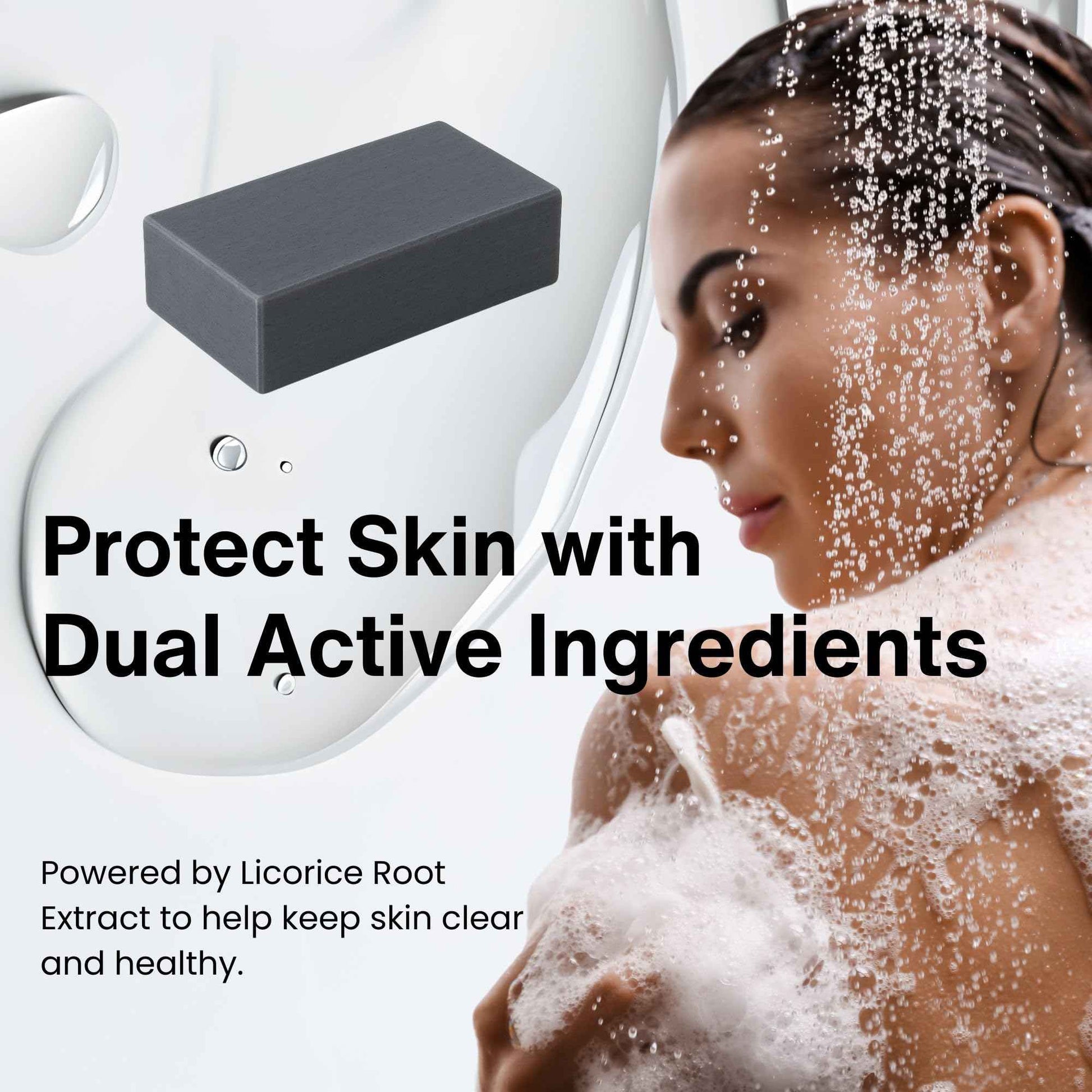 Pelican Soap Black Charcoal Soap for Pore Cleansing & Dark Spot Removal, Natural Body Soap with Charcoal, Kaolin Clay & Papaya Extract from Japan, 4-Pack, 4.76 oz Each