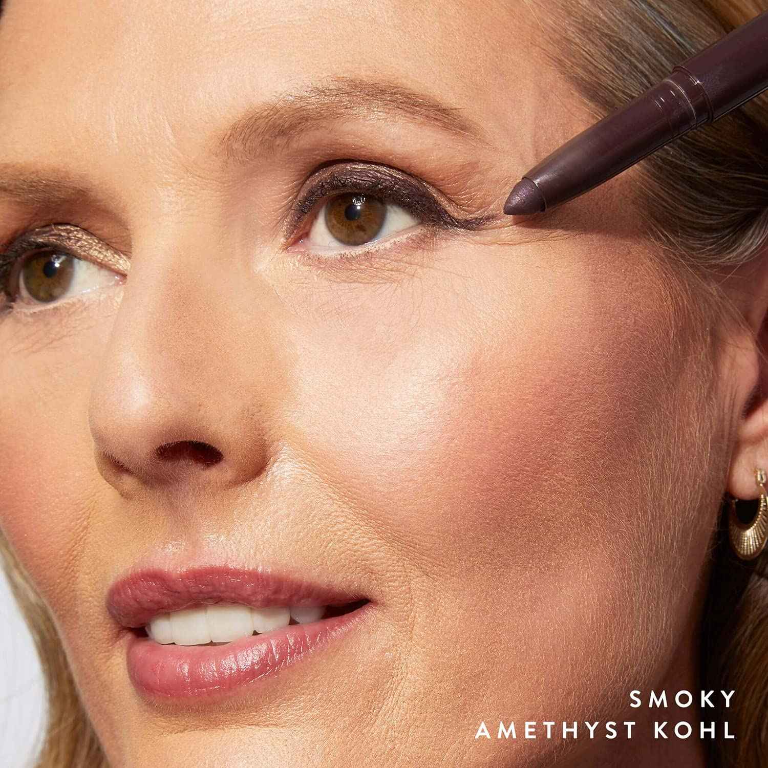 LAURA GELLER NEW YORK Marble Eyes Multidimensional Eyeliner Pencil, Mystery Mauve + Kajal Longwear Kohl Eyeliner, Smoky Amethyst