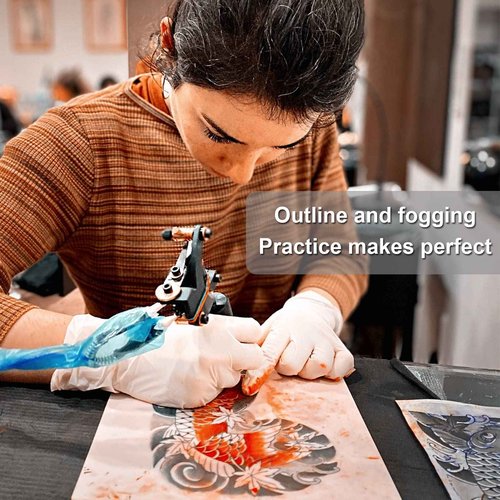 Autdor 3MM Fake Skin - 20Pcs Tattoo Skin 6×8" Blank Tattoo Practice Skins Double Sides Piel Sintética Para Tatuar Microblading Eyebrow Practice Skins for Tattooing Supplies Beginner Experienced Artist