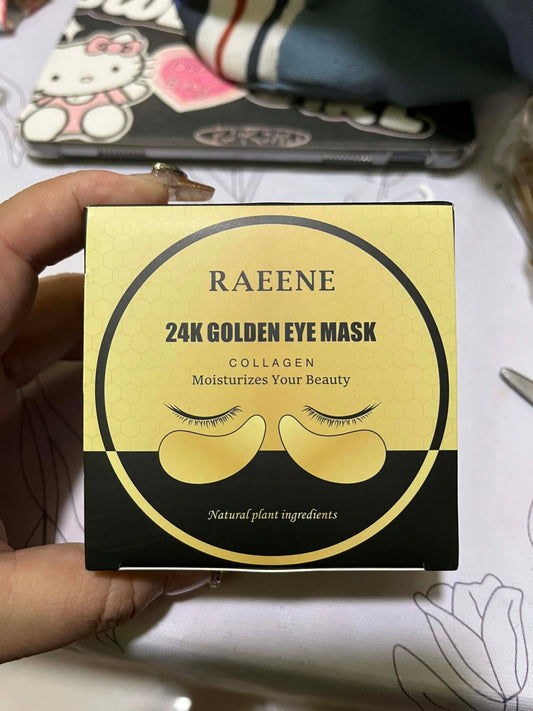 RAEENE Under Eye Patches (60 Pcs) - 24K Gold Under Eye Mask - Collagen Eye Gel Pads for Removing Dark Circles, Puffiness & Wrinkles Refresh Your Skin