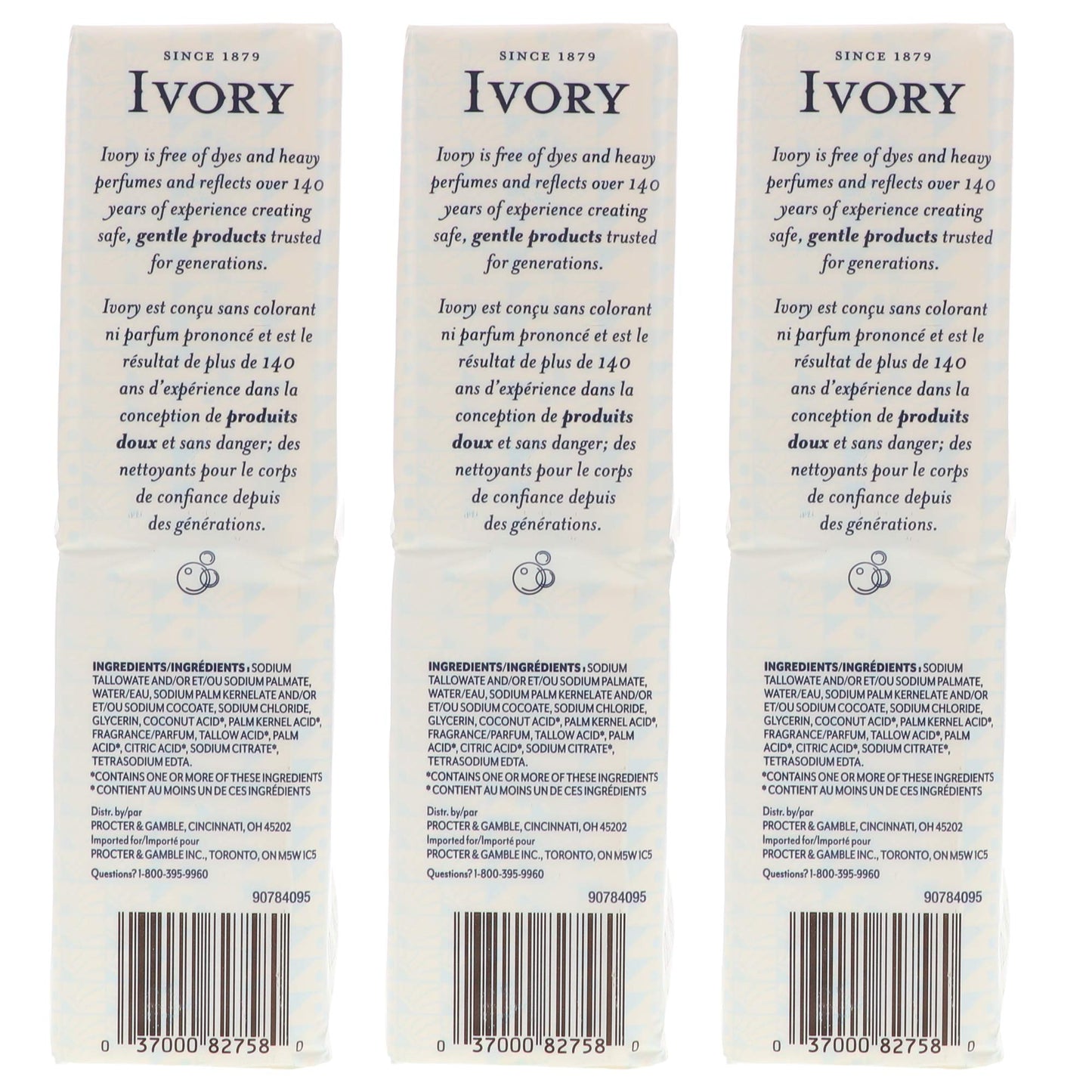 Ivory Soap, Original 4 oz Bars 10 ea (Pack of 3)