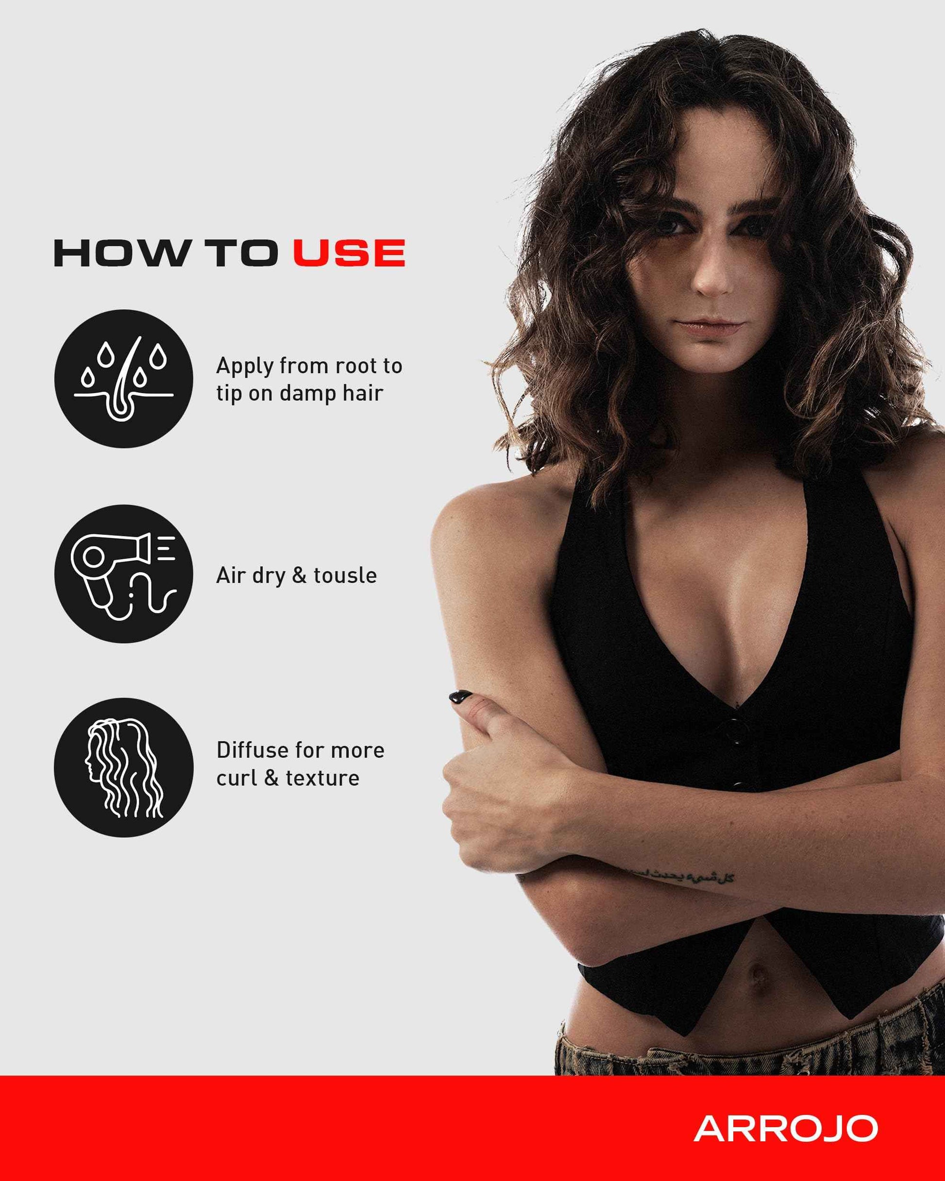 Arrojo Styling Cream – Hydrating Hair Cream with Vitamin E, Macadamia &, Jojoba Oil – Frizz Control & Heat Protection for Women & Men, 6 oz