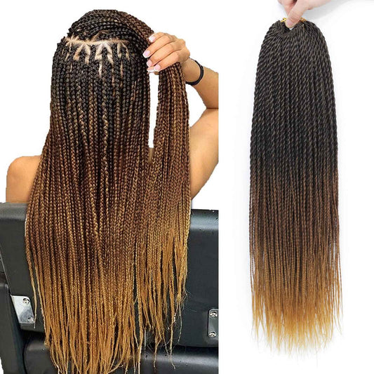 Ombre Crochet Hair Senegalese Twist 8 Packs Braids Crochet Hair, 35 Strands/Pack Small Crochet Twist Hot Water Setting, Pre-Lopped for Women (22 Inch, 1B/30/27)