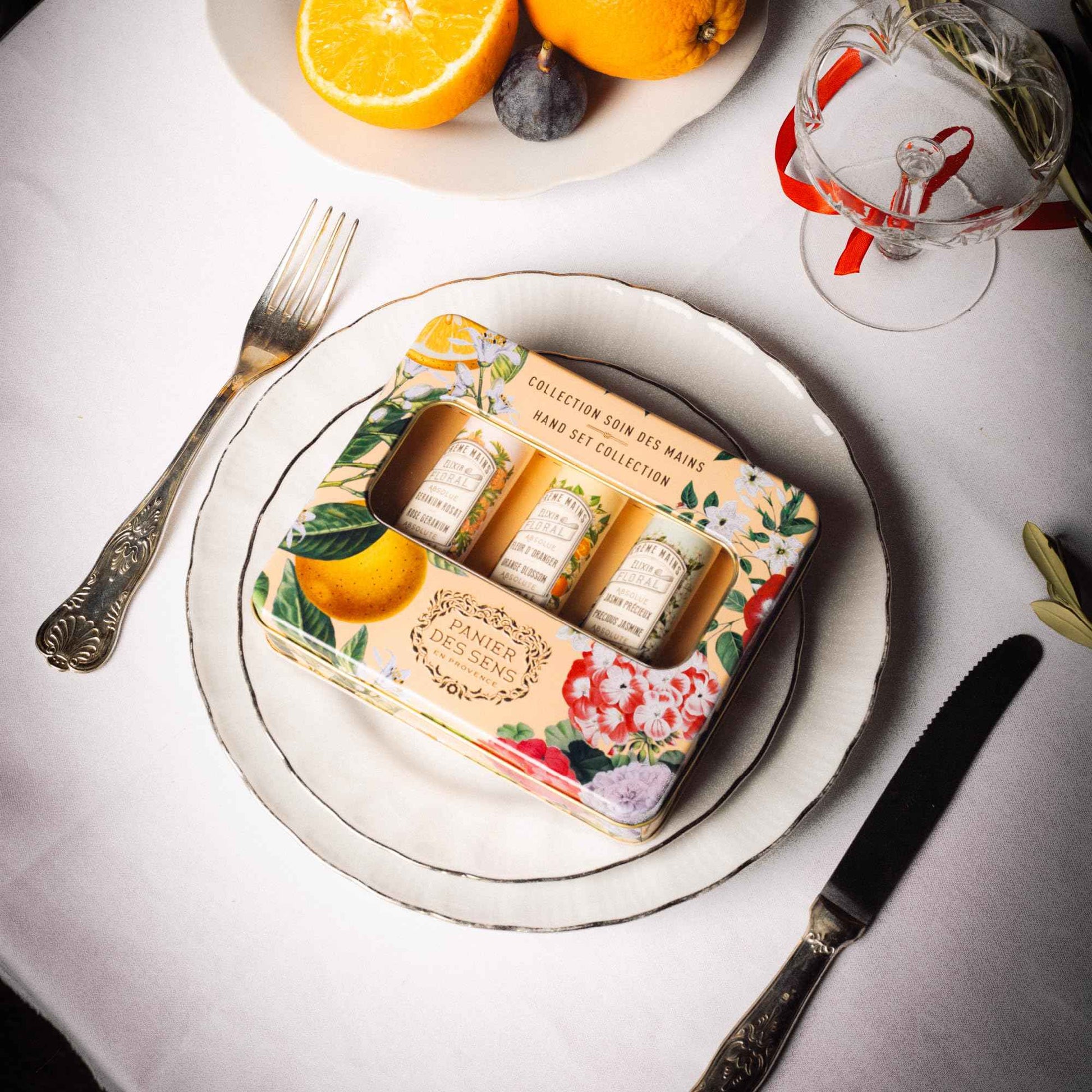 Panier des Sens - Mini Hand Cream Set - Birthday, Gifts for Women - Orange Blossom, Jasmine, Geranium Natural Hand Cream - Gift Ideas Made in France - 96% Natural - Hand Lotion Travel Size 3x1 Floz